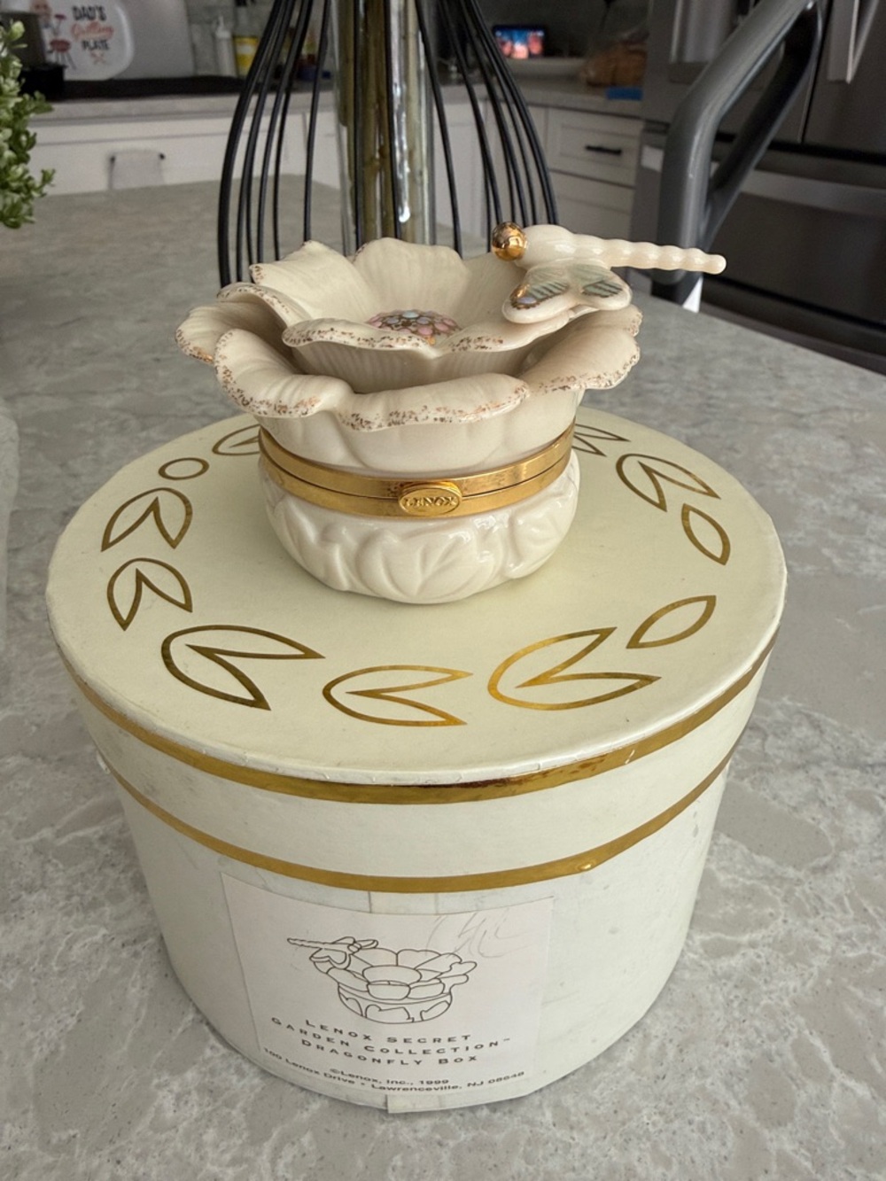Lenox secret Garden collection, dragonfly box
